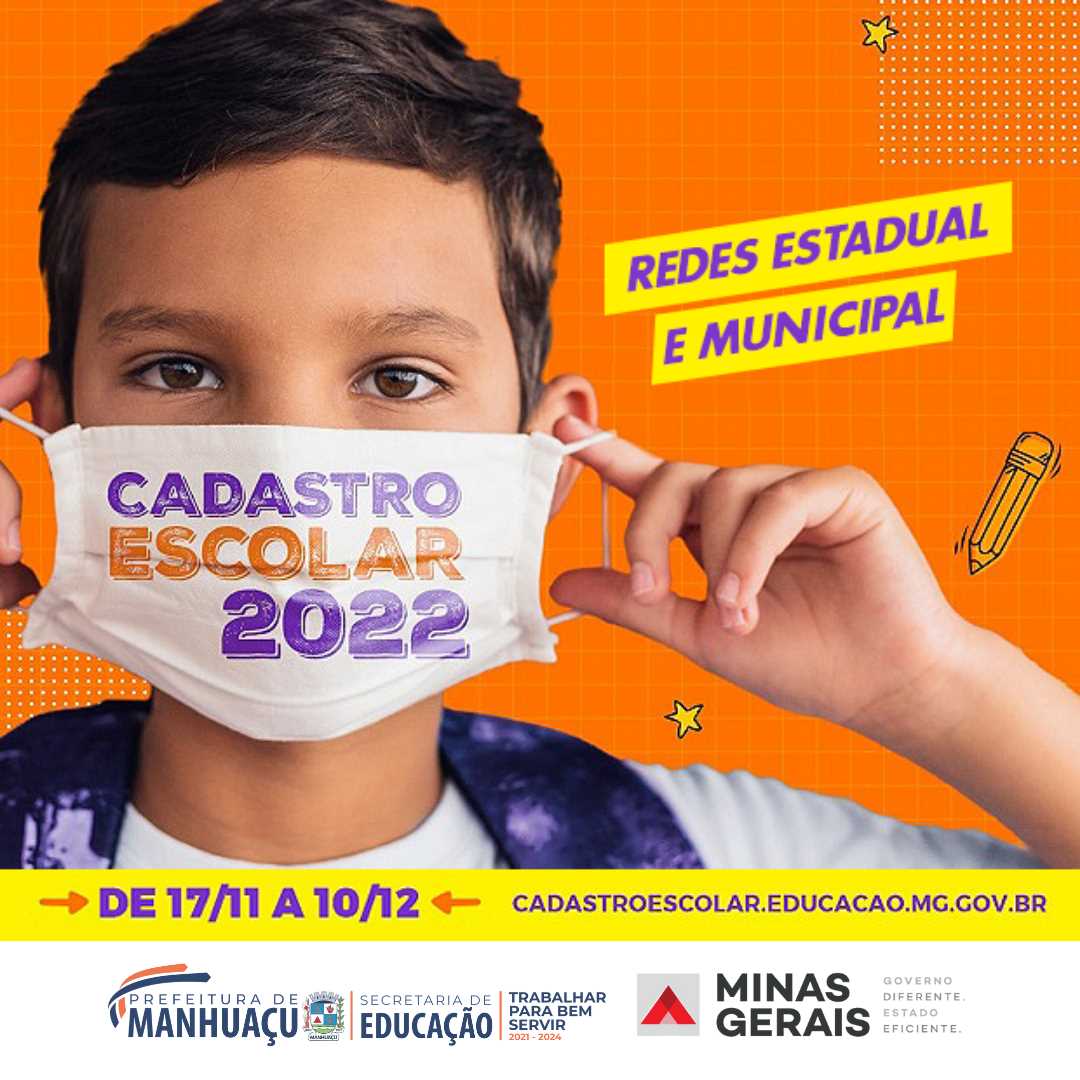 Prefeitura Municipal De Manhuaçu Começa Hoje 17 O Cadastro Escolar 2022 Das Redes Municipal 1486